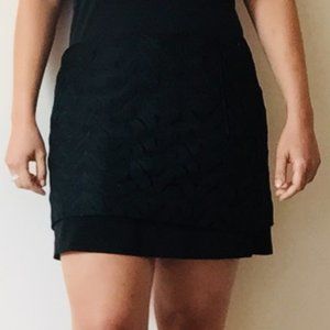 Diane von Furstenberg Black Elley Lace Mini Skirt